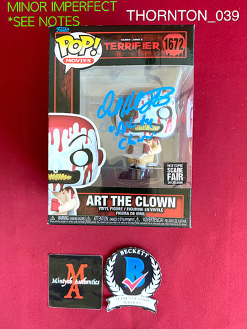 THORNTON_039 - Terrifier 1672 Art The Clown Hot Topic Scare Fair Exclusive Funko Pop! (Imperfect) Autographed By David Howard Thornton