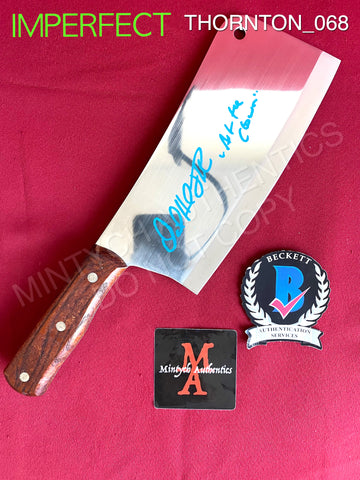 THORNTON_068 - Real 8" Steel Cleaver (IMPERFECT) Autographed By David Howard Thornton