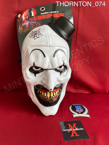 THORNTON_074 - Art The Clown Vacuform Trick Or Treat Studios Mask Autographed By David Howard Thornton