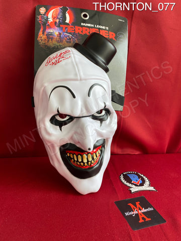 THORNTON_077 - Art The Clown Vacuform Trick Or Treat Studios Mask Autographed By David Howard Thornton
