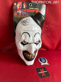 THORNTON_081 - Art The Clown Vacuform Trick Or Treat Studios Mask Autographed By David Howard Thornton