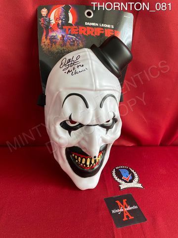 THORNTON_081 - Art The Clown Vacuform Trick Or Treat Studios Mask Autographed By David Howard Thornton