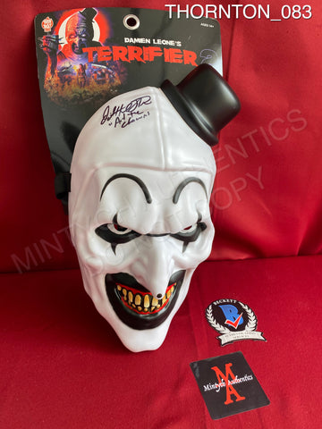 THORNTON_083 - Art The Clown Vacuform Trick Or Treat Studios Mask Autographed By David Howard Thornton