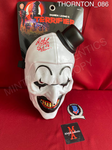 THORNTON_086 - Art The Clown Vacuform Trick Or Treat Studios Mask Autographed By David Howard Thornton