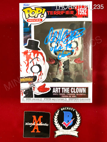 THORNTON_235 - Terrifier 1592 Art The Clown (Bloody) Funko Pop! Autographed By David Howard Thornton
