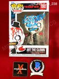THORNTON_238 - Terrifier 1592 Art The Clown (Bloody) Funko Pop! Autographed By David Howard Thornton