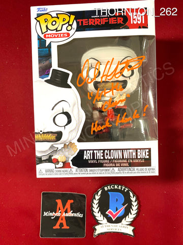 THORNTON_262 - Terrifier 1591 Art The Clown With Bike Funko Pop! Autographed By David Howard Thornton