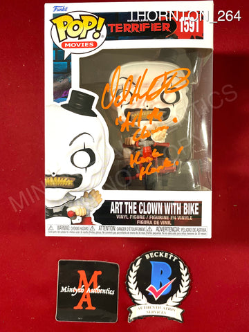 THORNTON_264 - Terrifier 1591 Art The Clown With Bike Funko Pop! Autographed By David Howard Thornton