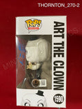 THORNTON_270 - Terrifier 1590 Art The Clown Funko Pop! Autographed By David Howard Thornton