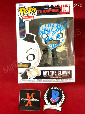 THORNTON_270 - Terrifier 1590 Art The Clown Funko Pop! Autographed By David Howard Thornton