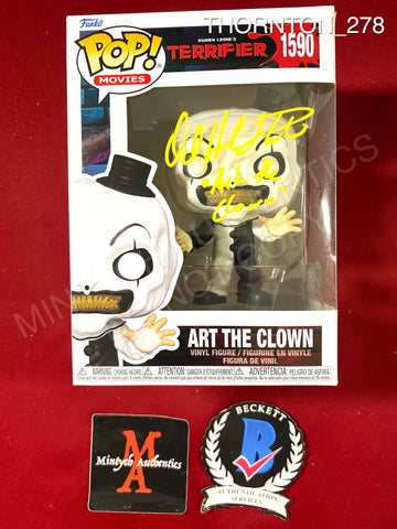 THORNTON_278 - Terrifier 1590 Art The Clown Funko Pop! Autographed By David Howard Thornton
