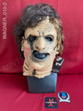 WAGNER_010 - Leatherface 2003 Trick Or Treat Studios Mask Autographed By Brett Wagner