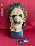 WAGNER_011 - Leatherface 2003 Trick Or Treat Studios Mask Autographed By Brett Wagner