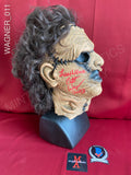 WAGNER_011 - Leatherface 2003 Trick Or Treat Studios Mask Autographed By Brett Wagner