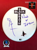 WARD_010 - White Black Sabbath 12" Evans Drum Head Autographed By Bill Ward