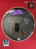 WARD_020 - Purple Black Sabbath 12" Remo Drum Head Autographed By Bill Ward