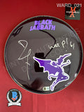 WARD_021 - Purple Black Sabbath 12" Remo Drum Head Autographed By Bill Ward