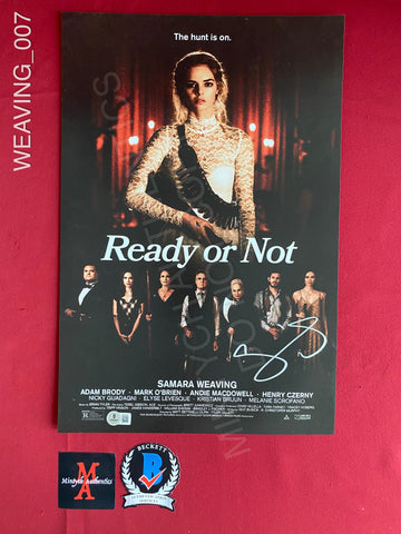 WEAVING_007 - 12x18 Photo Autographed By Samara Weaving