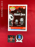 WEAVING_020 - Ghost Face 1607 Ghost Face Funko Pop! Autographed By Samara Weaving