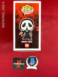 WEAVING_020 - Ghost Face 1607 Ghost Face Funko Pop! Autographed By Samara Weaving