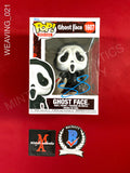 WEAVING_021 - Ghost Face 1607 Ghost Face Funko Pop! Autographed By Samara Weaving