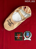 WEIR_003 - Abigail Ballet Shoe Autographed By Alisha Weir