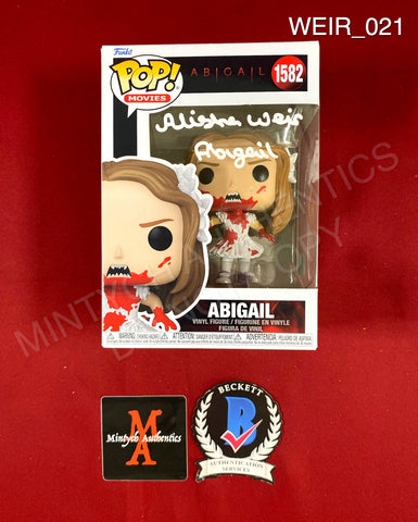 WEIR_021 - Abigail 1582 Abigail Pop Funko Pop! Autographed By Alisha Weir