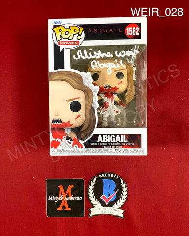 WEIR_028 - Abigail 1582 Abigail Pop Funko Pop! Autographed By Alisha Weir