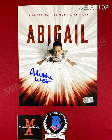 WEIR_102 - 8x10 Photo Autographed By Alisha Weir