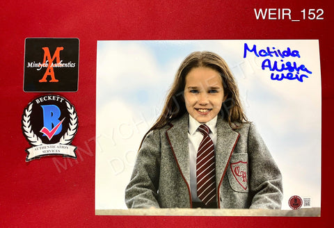 WEIR_152 - 8x10 Photo Autographed By Alisha Weir
