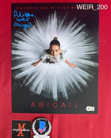 WEIR_200 - 11x14 Photo Autographed By Alisha Weir