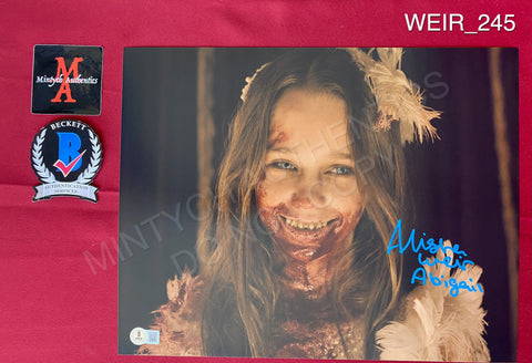WEIR_245 - 11x14 Photo Autographed By Alisha Weir