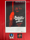 WEREWOLF_014 - 11x17 An American Werewolf In London Photo Autographed By David Naughton & Griffin Dunne