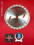 WHANNELL_001 - Silver 7" Real Saw Blade Autographed By Leigh Whannell