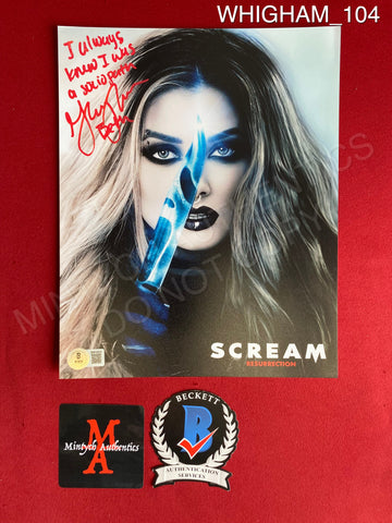 WHIGHAM_104 - 8x10 Photo Autographed By Giorgia Whigham