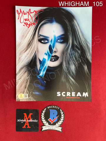 WHIGHAM_105 - 8x10 Photo Autographed By Giorgia Whigham