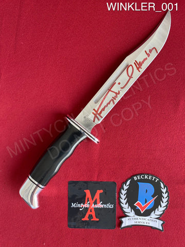 WINKLER_001 - Buck 120 Knife Autographed By Henry Winkler