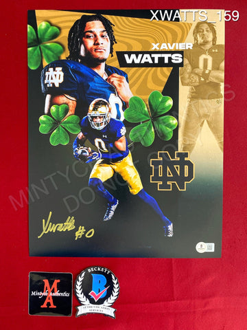 XWATTS_159 - 11x14 Photo Autographed By Xavier Watts