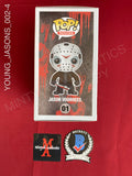 YOUNG_JASONS_002 - Friday The 13th 01 Jason Voorhees Funko Pop! Autographed By Caleb Guss & Spencer Stump