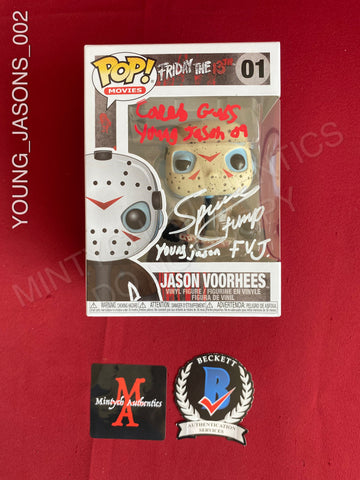 YOUNG_JASONS_002 - Friday The 13th 01 Jason Voorhees Funko Pop! Autographed By Caleb Guss & Spencer Stump