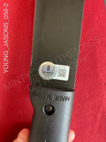 YOUNG_JASONS_050 - Black Steel 18" Machete Autographed By Caleb Guss & Spencer Stump