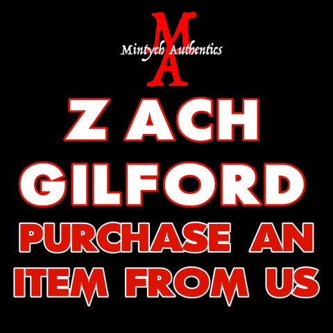Zach Gilford Autograph Preorder - PURCHASE FROM MA