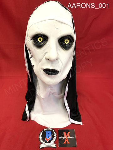 AARONS_001 - The Nun Mask Autographed By Bonnie Aarons