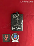 AARONS_013 - Metal Holy Water Flask Autographed By Bonnie Aarons