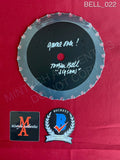 BELL_022 - Real 7" Black Steel Saw Blade Autographed By Tobin Bell