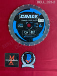 BELL_023 - Real 7" Black Steel Saw Blade Autographed By Tobin Bell