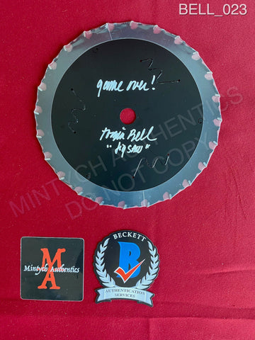 BELL_023 - Real 7" Black Steel Saw Blade Autographed By Tobin Bell
