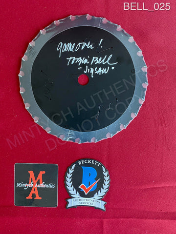 BELL_025 - Real 7" Black Steel Saw Blade Autographed By Tobin Bell