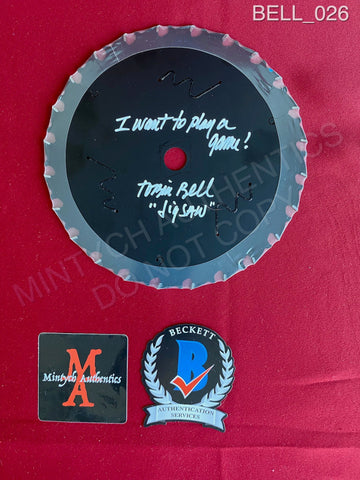 BELL_026 - Real 7" Black Steel Saw Blade Autographed By Tobin Bell