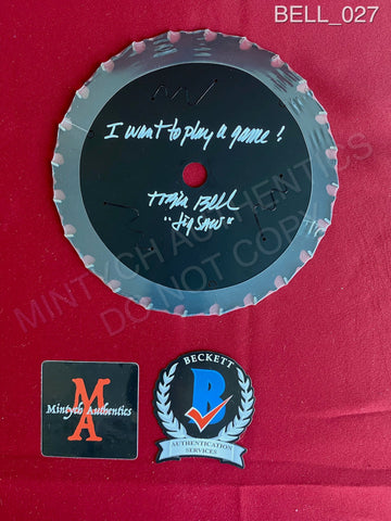 BELL_027 - Real 7" Black Steel Saw Blade Autographed By Tobin Bell